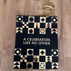 Bloomingdale's 150th Anniversary Black and Gold Gift Bag